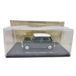 Macheta 1965 Austin Mini Cooper S Verde Cu Alb Roof 1:24 replica metal