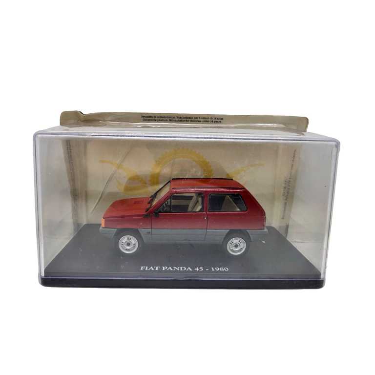 Macheta 1980 Fiat Panda 45 Red/Grey 1:24 replica metal
