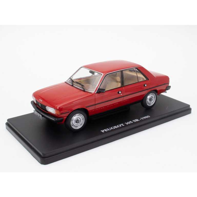 Macheta 1980 Peugeot 305 Sr Rosu 1:24 replica metal