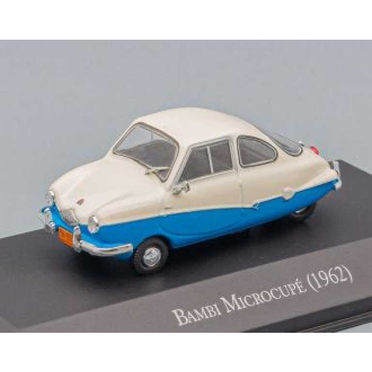 Macheta 1962 Bambi Microcoupe White/Blue 1:43 replica metal