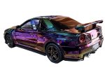 Macheta Nissan GT-R 1:32 cu sunete si lumini usi si capote care se deschid - imagine 6