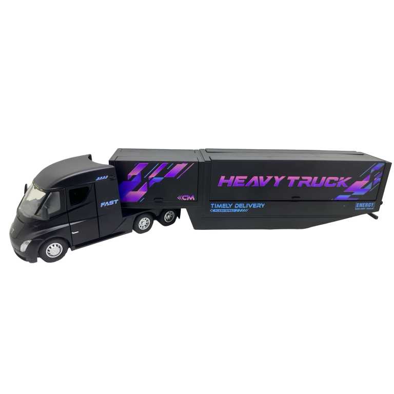 tir tesla semi negru