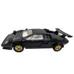 Macheta Lamborghini Countach negru 1:24 replica metal lumini si sunete usi tip foarfeca - imagine 12