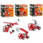 Joc constructie metalic 3D DIY Metal Construction Mini Vehicle diverse modele  7x7cm - imagine 2
