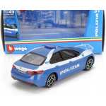Macheta metalica BURAGO ALFA ROMEO 1:43 GIULIA politie - imagine 2