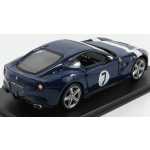 Macheta metalica Ferrari F12 Berlinetta 1:24 N7 Inspired by 250 GT Berlinetta 2012 cu vitrina Blue White - imagine 2