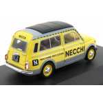 Macheta metalica Fiat 500 Giardiniera Necchi 1960 1:43 galben gri - imagine 2