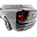 Macheta Rolls Royce Cullinan negru 1:24 replica metal lumini si sunete usi capota si portbagaj deschise - imagine 5