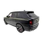 Macheta Rolls Royce Cullinan negru 1:24 replica metal lumini si sunete usi capota si portbagaj deschise - imagine 12
