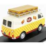 Macheta metalica Alfa Romeo Romeo 1 van Tre Rossi 1960 1:43 crem galben - imagine 2