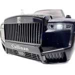 Macheta Rolls Royce Cullinan negru 1:24 replica metal lumini si sunete usi capota si portbagaj deschise - imagine 13