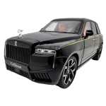 Macheta Rolls Royce Cullinan negru 1:24 replica metal lumini si sunete usi capota si portbagaj deschise - imagine 19