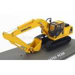 Macheta metalica Komatsu PC200LC Hybrid excavator pe senile 1:72 galben negru