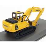 Macheta metalica Komatsu PC200LC Hybrid excavator pe senile 1:72 galben negru - imagine 2