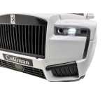 Macheta Rolls Royce Cullinan alb 1:24 replica metal lumini si sunete usi capota si portbagaj deschise - imagine 16