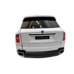 Macheta Rolls Royce Cullinan alb 1:24 replica metal lumini si sunete usi capota si portbagaj deschise - imagine 19