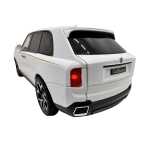 Macheta Rolls Royce Cullinan alb 1:24 replica metal lumini si sunete usi capota si portbagaj deschise - imagine 20