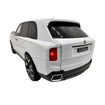 Macheta Rolls Royce Cullinan alb 1:24 replica metal lumini si sunete usi capota si portbagaj deschise - imagine 20