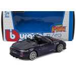 Macheta metalica BURAGO PORSCHE 1/43 718 (982) albastru - imagine 2