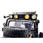 Macheta Land Rover Defender gri off road 1:24 replica metal lumini si sunete usi capota deschise - imagine 7