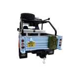 Macheta Land Rover Defender albastru off road 1:24 replica metal lumini si sunete usi capota deschise - imagine 8