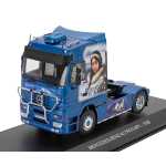 Macheta metalica Mercedes-Benz Actros 1851 MP1 cap tractor 2 axe 1998 Eskimo Arctic Airbrush 1:43 albastru