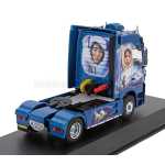 Macheta metalica Mercedes-Benz Actros 1851 MP1 cap tractor 2 axe 1998 Eskimo Arctic Airbrush 1:43 albastru - imagine 2