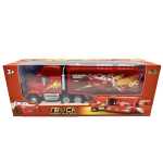 Tir Cars Mack Lightning McQueen 1:36 set camion cu remorca si masina lansator - imagine 10