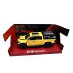 Macheta Dodge RAM Mammoth 1000 Hennessey galben1:32 replica metal lumini si sunete usi capota si portbagaj deschise - imagine 3