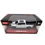 Macheta Dodge RAM Mammoth 1000 Hennessey alb 1:32 replica metal lumini si sunete usi capota si portbagaj deschise