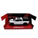 Macheta Dodge RAM Mammoth 1000 Hennessey alb 1:32 replica metal lumini si sunete usi capota si portbagaj deschise - imagine 3