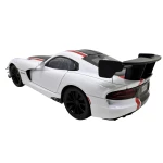 Macheta Dodge Viper ACR alb 1:24 replica metal lumini si sunete usi capota si portbagaj deschise - imagine 11