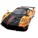 Macheta Pagani Huayra orange BC 1:32 replica metal lumini si sunete usi capota si portbagaj deschise - imagine 7