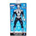 Figurina Omul Paianjen Spider-Man Hasbro 24 cm Costum Blindat Argintiu cu Negru - imagine 2
