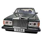 Macheta Rolls Royce Silver Spur negru 1994 1:32 replica metal usi capota si portbagaj deschise lumini si sunet - imagine 11