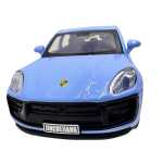 Macheta Porsche Macan Turbo albastru 1:32 replica metal lumini si sunete usi capota si portbagaj deschise - imagine 13