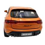 Macheta Porsche Macan Turbo portocaliu 1:32 replica metal lumini si sunete usi capota si portbagaj deschise - imagine 3