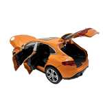 Macheta Porsche Macan Turbo portocaliu 1:32 replica metal lumini si sunete usi capota si portbagaj deschise - imagine 7
