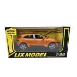 Macheta Porsche Macan Turbo portocaliu 1:32 replica metal lumini si sunete usi capota si portbagaj deschise - imagine 8