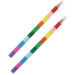 Set 2 Creioane Multicolore Toi-Toys - 10 Culori Interschimbabile - imagine 2