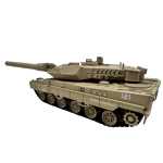 Macheta Tanc militar Leopard 2A6 1:32 replica metal lumini sunete turela rotativa scoate fum si sistem de tragere cu arc - imagine 4