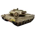 Macheta Tanc militar Leopard 2A6 1:32 replica metal lumini sunete turela rotativa scoate fum si sistem de tragere cu arc - imagine 6