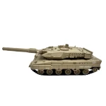 Macheta Tanc militar Leopard 2A6 1:32 replica metal lumini sunete turela rotativa scoate fum si sistem de tragere cu arc - imagine 9