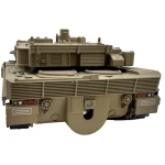 Macheta Tanc militar Leopard 2A6 1:32 replica metal lumini sunete turela rotativa scoate fum si sistem de tragere cu arc - imagine 11