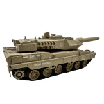 Macheta Tanc militar Leopard 2A6 1:32 replica metal lumini sunete turela rotativa scoate fum si sistem de tragere cu arc - imagine 12