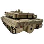 Macheta Tanc militar Leopard 2A6 1:32 replica metal lumini sunete turela rotativa scoate fum si sistem de tragere cu arc - imagine 14