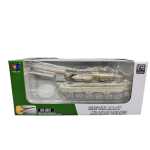 Macheta Tanc militar Leopard 2A6 1:32 replica metal lumini sunete turela rotativa scoate fum si sistem de tragere cu arc - imagine 17