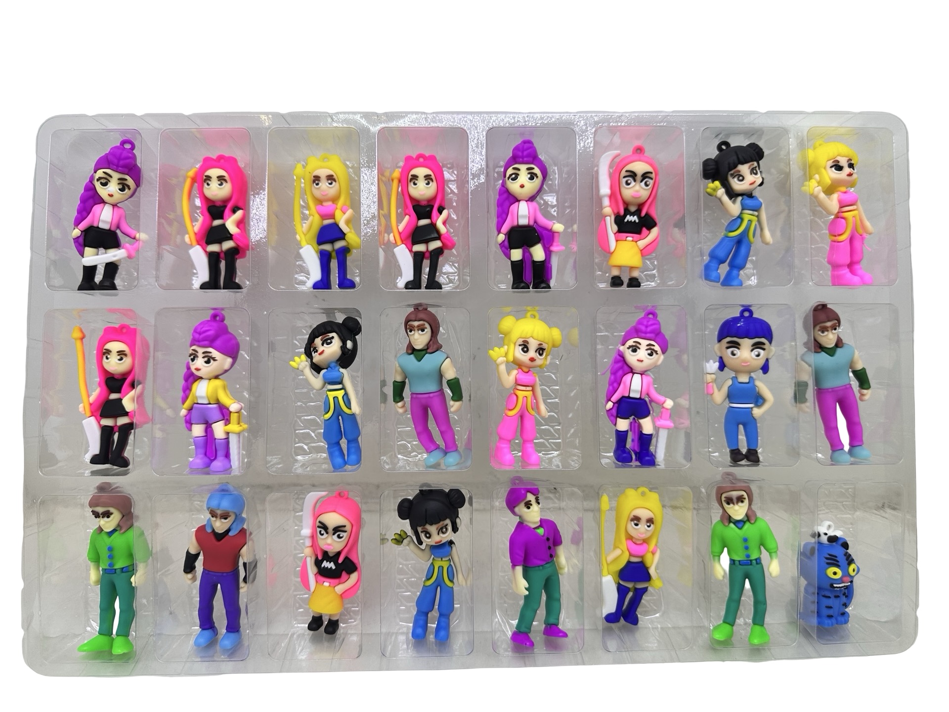 471 Set figurine K-Pop Demon Hunters 24 buc colectie personaje breloc pentru copii