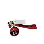 Breloc minge baschet-basket cu bratara silicon Love Irving 11 accesoriu chei sport - imagine 3
