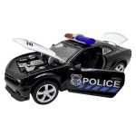 Macheta Ford Mustang politie 1:32 replica metal lumini si sunete usi capota si portbagaj deschise - imagine 4